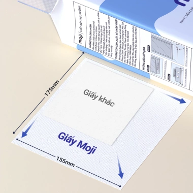 Thùng 6 túi Giấy rút treo tường MOJI 4 lớp 100% bột gỗ nguyên sinh không tẩy trắng - Tặng 3 móc treo, giảm giá tới 18% 5