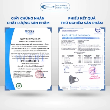 Thùng 600-500 Khẩu Trang 5D + 10 9A Hải An Mask 3 Lớp Kháng Khuẩn Chống UV