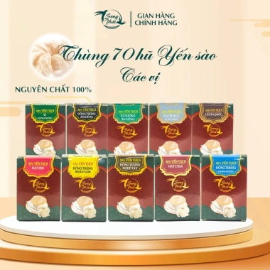 Thùng 70 hũ Tổ Yến Chưng Song Phát 70ml - Tăng Cường Sức Khỏe Người Ốm, Người Già