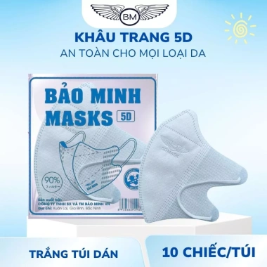 Thùng 700 khẩu trang 5D Bảo Minh - Kháng khuẩn, chống bụi, UV, chỉ 150.000đ