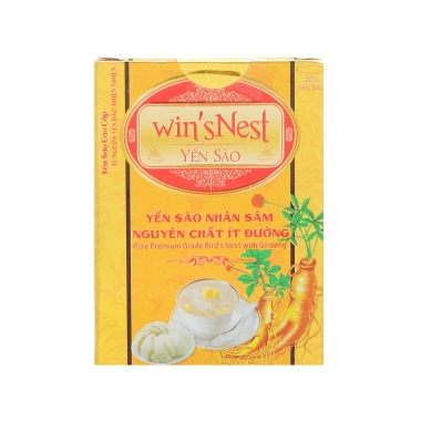 Thùng 72 lọ Yến sào winsNest Tổ yến chưng sẵn 20% nhân sâm, 70ml, ít đường, giá ưu đãi 2.808.000₫
