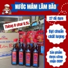 Thùng 8 chai 0,5L Nước Mắm Lâm Bão Nút Đỏ 27 độ đạm cốt cá Chính hãng giá 209.500₫