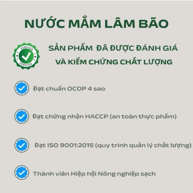 Thùng 8 chai 0,5L Nước mắm Lâm Bão Nút trắng 50 độ đạm - Chính hãng, 529.000₫ 6