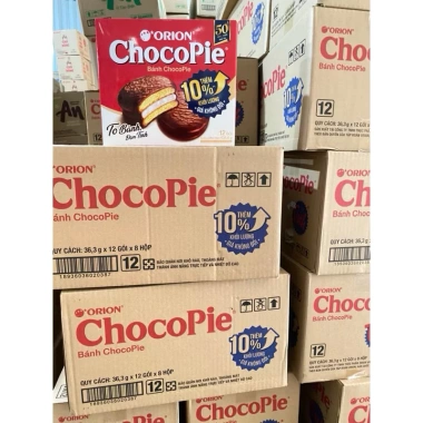 THÙNG 8 HỘP BÁNH CHOCOPIE 396g*8 - Giá chỉ 529.000₫, giảm ngay, bánh thơm ngon, phù hợp tiệc và ăn vặt