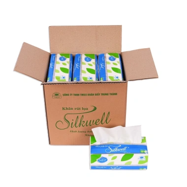 Thùng 9 gói giấy ăn rút lụa Silkwell khổ to 250 tờ 2 lớp mềm mịn không bụi – Giá ưu đãi 139.500₫ 10