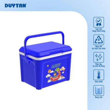 Thùng đá 6 DUY TÂN nhựa PP công nghệ PU foam - Giữ lạnh 24h, an toàn vệ sinh thực phẩm, giá chỉ 125.000₫ 3