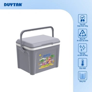 Thùng đá 6 DUY TÂN nhựa PP công nghệ PU foam - Giữ lạnh 24h, an toàn vệ sinh thực phẩm, giá chỉ 125.000₫ 4