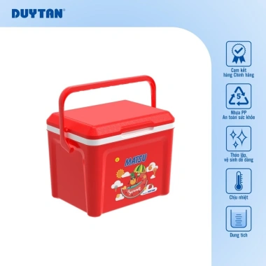 Thùng đá 6 DUY TÂN nhựa PP công nghệ PU foam - Giữ lạnh 24h, an toàn vệ sinh thực phẩm, giá chỉ 125.000₫ 6