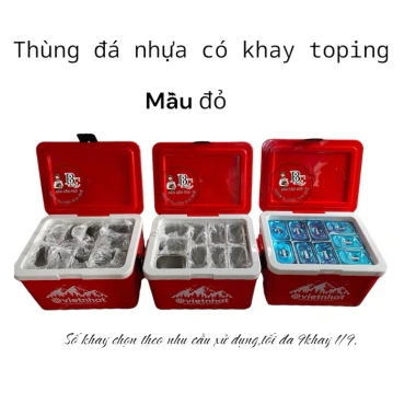 Thùng đá đỏ 60L không kèm phụ kiện – Giá chỉ 630.000đ, giảm mạnh, không khung khay 3 Thùng đá đỏ 60L không kèm phụ kiện – Giá chỉ 630.000đ, giảm mạnh, không khung khay 3