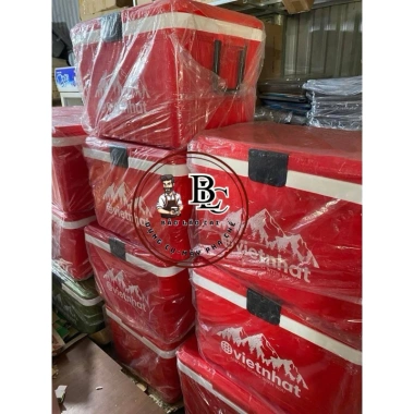 Thùng đá đỏ 60L không kèm phụ kiện – Giá chỉ 630.000đ, giảm mạnh, không khung khay