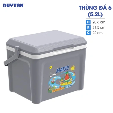 Thùng đá nhựa DUY TÂN Matsu 6 lít - Siêu nhẹ, bền, giá chỉ 200.000đ