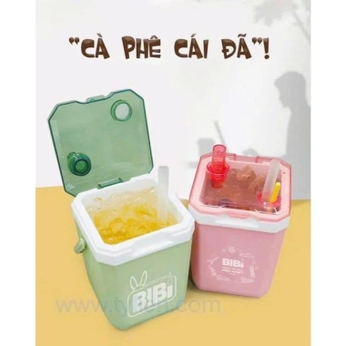 Thùng Đá Vuông 1.2L Bibi - Giữ Nhiệt 12h, Đựng Cà Phê, Trà Sữa, Nước - Cao Cấp, 85.000 VND