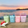 Thùng Đá Vuông 1.2L Bibi - Giữ Nhiệt 12h, Đựng Cà Phê, Trà Sữa, Nước - Cao Cấp, 85.000 VND 6