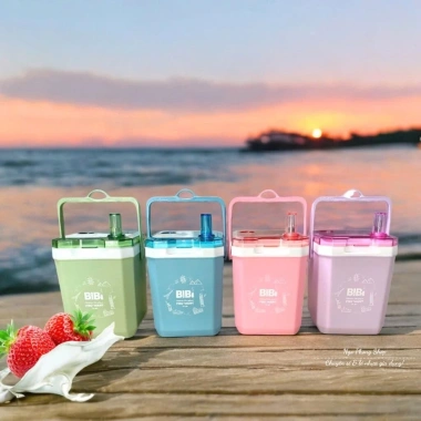 Thùng Đá Vuông 1.2L Bibi - Giữ Nhiệt 12h, Đựng Cà Phê, Trà Sữa, Nước - Cao Cấp, 85.000 VND