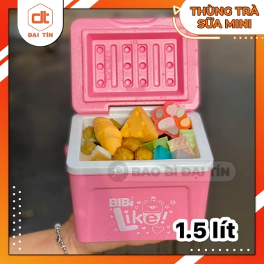 Thùng Đá Vuông Mini 1.000ml/1.500ml Màu Pastel - Xinh Xắn, Nhỏ Gọn, Hottrend, Giá 45.100 VND