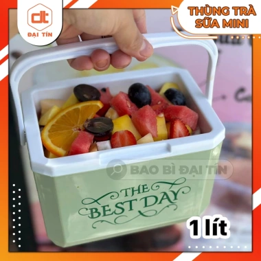 Thùng Đá Vuông Mini 1.000ml/1.500ml Màu Pastel - Xinh Xắn, Nhỏ Gọn, Hottrend, Giá 45.100 VND