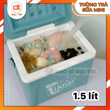 Thùng Đá Vuông Mini 1.000ml/1.500ml Màu Pastel - Xinh Xắn, Nhỏ Gọn, Hottrend, Giá 45.100 VND