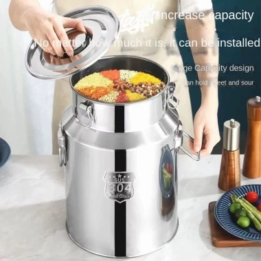 Thùng dầu thép không gỉ 304 dày kín, kết nối rượu vang - Giá ưu đãi 492.800₫ 6