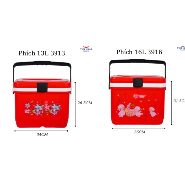 Thùng Đựng Đá Giữ Nhiệt Việt Nhật HN - Phích Đá Vuông 7‑17L, Giá 152,650₫