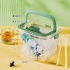 Thùng Đựng Đá Mini Nhựa Acrylic Mẫu Mới Xô Đá Du Lịch Picnic Nhẹ Giá Ưu Đãi 6