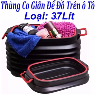 Thùng đựng đồ gấp gọn ô tô nhựa ABS 40L lớp lót chống thấm Giá ưu đãi 239.900₫