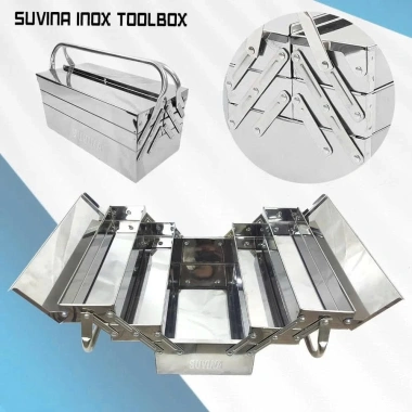 Thùng Đựng Đồ Nghề Inox 304 3 Tầng 5 Ngăn - Chống Han Rỉ, Giá Ưu Đãi 499.000₫