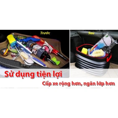 Thùng Đựng Đồ Ô Tô Gấp Gọn Nhựa Đa Năng - Đựng Giày Dép, Thực Phẩm, Quần Áo, Giá 330.000 Giảm 17% 3