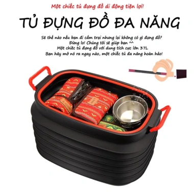 Thùng Đựng Đồ Ô Tô Gấp Gọn Nhựa Đa Năng - Đựng Giày Dép, Thực Phẩm, Quần Áo, Giá 330.000 Giảm 17% 4