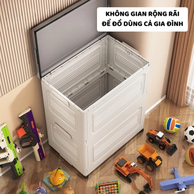 Thùng Đựng Quần Áo Dung Tích Lớn Q430 - Hộp Nhựa Gấp Gọn, Bánh Xe Di Chuyển, Giá 349k 3 Thùng Đựng Quần Áo Dung Tích Lớn Q430 - Hộp Nhựa Gấp Gọn, Bánh Xe Di Chuyển, Giá 349k 3