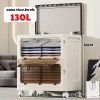 Thùng Đựng Quần Áo Dung Tích Lớn Q430 - Hộp Nhựa Gấp Gọn, Bánh Xe Di Chuyển, Giá 349k 10