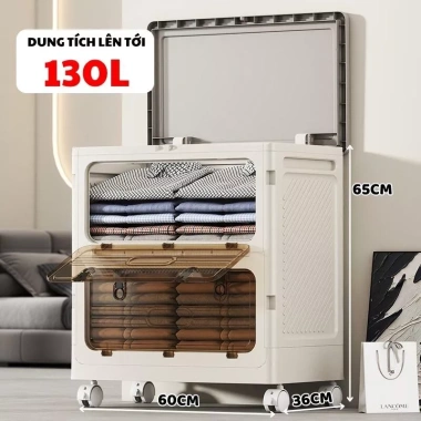 Thùng Đựng Quần Áo Dung Tích Lớn Q430 - Hộp Nhựa Gấp Gọn, Bánh Xe Di Chuyển, Giá 349k 10 Thùng Đựng Quần Áo Dung Tích Lớn Q430 - Hộp Nhựa Gấp Gọn, Bánh Xe Di Chuyển, Giá 349k 10