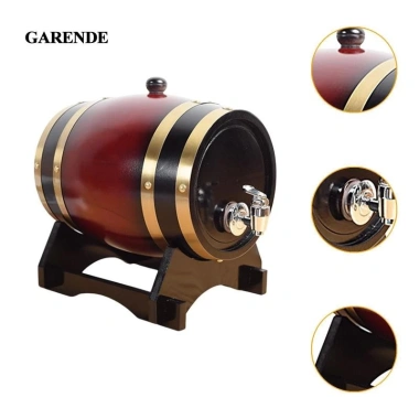 Thùng gỗ lão hóa Garende có giá đỡ, quà tặng cổ điển, spigot - Thùng bia rượu vang, rượu mạnh, giá 328.900₫ 9