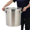 Thùng inox đa năng 12-100L nắp khóa Đựng gạo, nước, bột, hạt, tiết kiệm không gian, giá 380.000