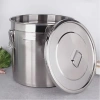 Thùng inox đa năng 12-100L nắp khóa Đựng gạo, nước, bột, hạt, tiết kiệm không gian, giá 380.000 2