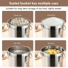 Thùng inox đa năng 12-100L nắp khóa Đựng gạo, nước, bột, hạt, tiết kiệm không gian, giá 380.000 6