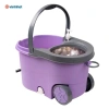 Thùng lau nhà Hokori - Cây lau xoay 360°, bông sợi cao, tay kéo, móc treo - 317.000₫ 6