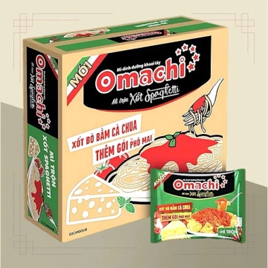Thùng Mì Khoai Tây Omachi Xốt Spaghetti 30 gói - Giá ưu đãi 304.000 dong Thùng Mì Khoai Tây Omachi Xốt Spaghetti 30 gói - Giá ưu đãi 304.000 dong