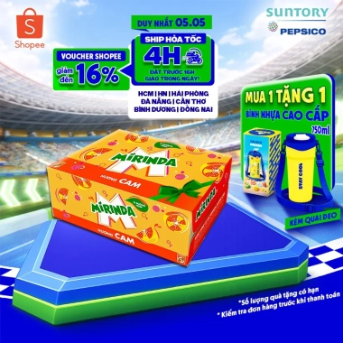 Thùng Mirinda Cam 320ml Lon - Nước Ngọt Có Gaz Giảm Giá 3.3, Chỉ 230.000₫