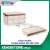 Thùng Nhựa Gấp Gọn 55L Nắp Đậy Ô Tô - Hộp Đựng Đồ Đi Chợ Picnic Dã Ngoại, Giá 60.000đ 3