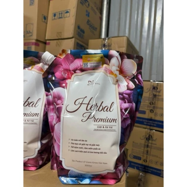 Thùng Nước Giặt HERBAL PREMIUM Mẫu Mới 2.025 Hương Nước Hoa Pháp Giá 90.000đ Giảm Giá 7