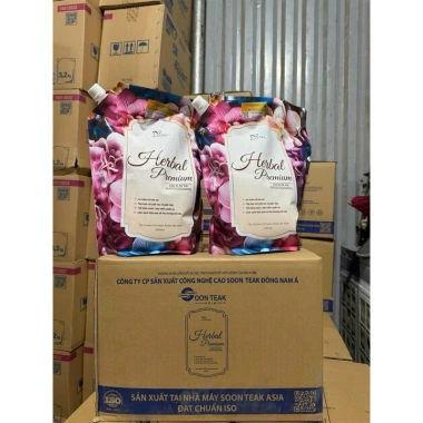 Thùng Nước Giặt HERBAL PREMIUM Mẫu Mới 2.025 Hương Nước Hoa Pháp Giá 90.000đ Giảm Giá 8