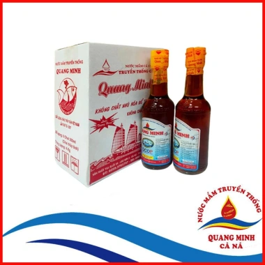 Thùng Nước mắm Quang Mình 45 6 chai 250ml, thơm ngon tinh khiết, giá 173.862₫
