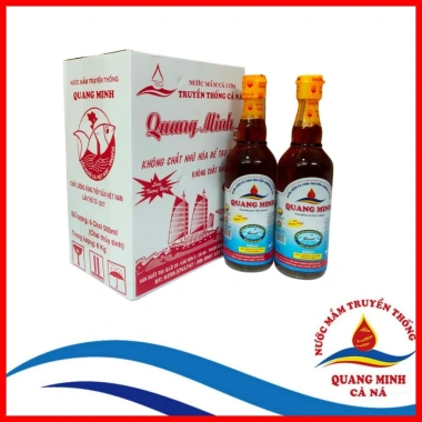 Thùng Nước mắm Quang Mình 45 6 chai 500ml thơm ngon tinh khiết nguyên chất giảm còn 349.000 VND