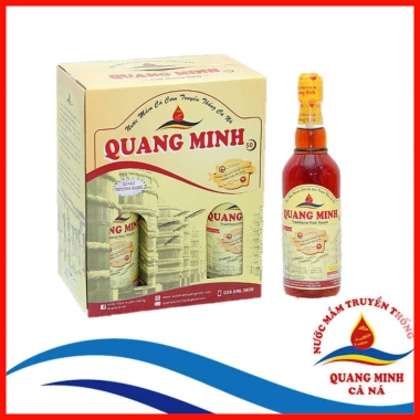Thùng Nước Mắm Quang Mình 50 - 6 chai 500ml thơm ngon tinh khiết nguyên chất ưu đãi 439k
