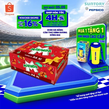 Thùng Nước Ngọt Mirinda Xá Xị 320ml Có Gaz - Giải Khát Thơm Ngon, Giá Sale 212.000đ