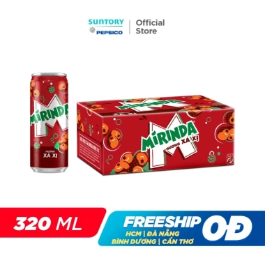 Thùng Nước Ngọt Mirinda Xá Xị 320ml Có Gaz - Giải Khát Thơm Ngon, Giá Sale 212.000đ