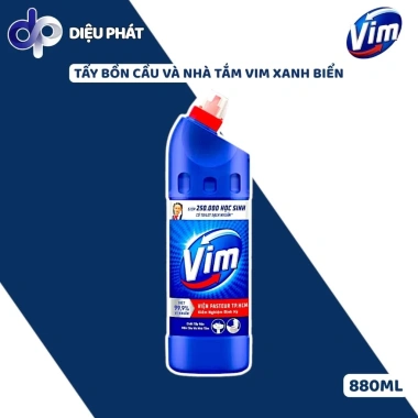 Thùng Nước Tẩy Bồn Cầu Vim Xanh Biển 880ml – Diệt Khuẩn, Làm Sạch Toilet Nhanh, Giá Ưu Đãi 335.000₫