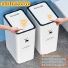 Thùng rác 15L ATINH siêu sốc - Nhấn nút, công nghệ chống bám mùi, chỉ 70.950đ