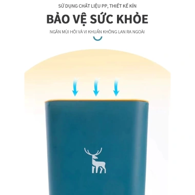 Thùng rác 15L ATINH siêu sốc - Nhấn nút, công nghệ chống bám mùi, chỉ 70.950đ