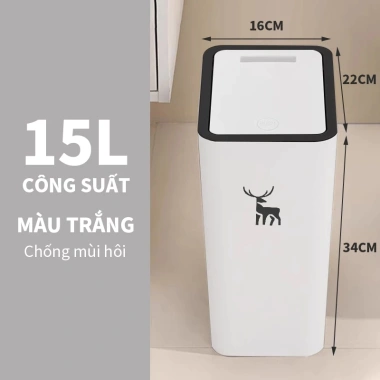 Thùng rác 15L ATINH siêu sốc - Nhấn nút, công nghệ chống bám mùi, chỉ 70.950đ 10 Thùng rác 15L ATINH siêu sốc - Nhấn nút, công nghệ chống bám mùi, chỉ 70.950đ 10
